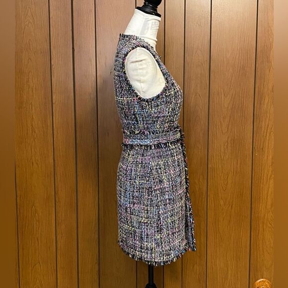 Cinq à Sept Rochelle Belted Tweed Minidress size 4 - Picture 11 of 14
